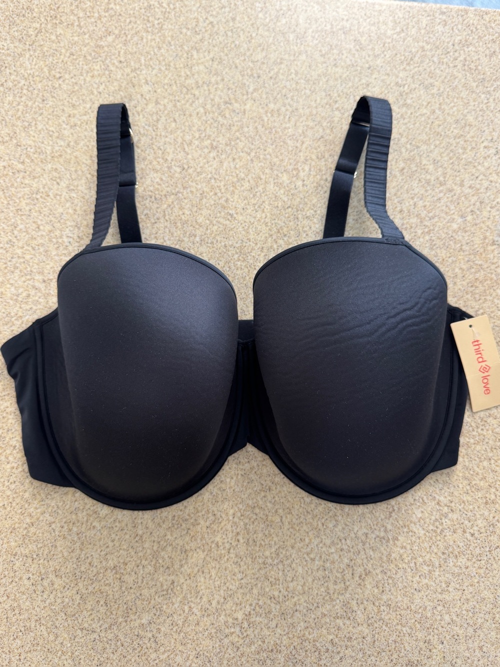 Third Love Anthracite Black 24/7 Classic T Shirt Bra 40G NWT